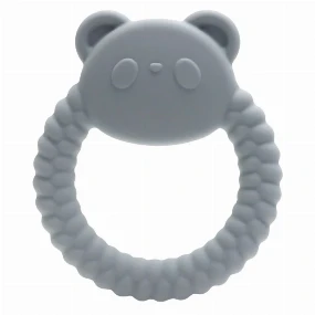 Lorelli Panda silikonska glodalica za bebe Natural Grey