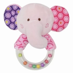Lorelli Ring plišana zvečka za bebe, Slon