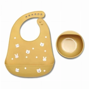 Lorelli silikonski set za hranjenje 2 kom Natural Yellow