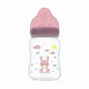 Lorelli Wide Neck flašica Animals Blush Pink 250ml, 0+