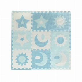 MoMi Nebe podloga za bebe - Puzzle od pene Blue