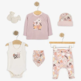 My baby set za devojčice 6u1 Happy Day 18000790, 56-62