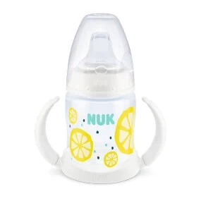 Nuk flašica za učenje sa ručkama Fruits Žuta, 6-18m