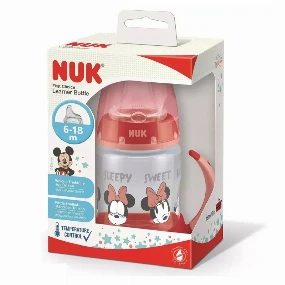 Nuk flašica za učenje sa ručkama Minnie 150ml, 6-18m