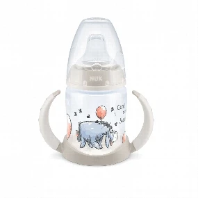 Nuk flašica za učenje sa ručkama sa indikatorom temperature Winnie, 6-18m