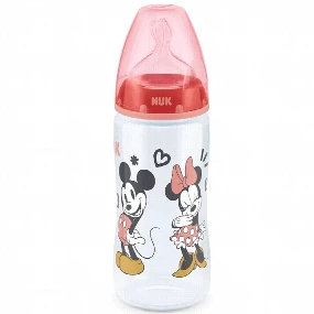 Nuk plastična flašica FC+ Minnie Mouse silikon 300ml, srednji protok (M), 6-18m