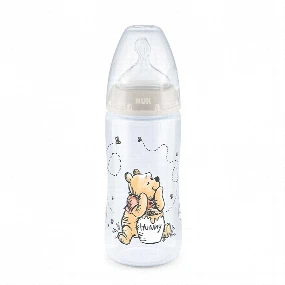 Nuk plastična flašica sa indikatorom temperature Winnie Bež, 0-6m