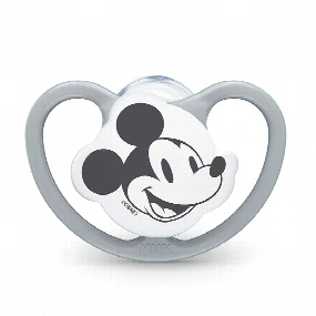 Nuk varalica silikon Space Mickey Mouse Siva, 0-6m