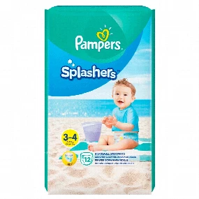Pampers pelene za kupanje Splashers 3-4g, 12 / 1