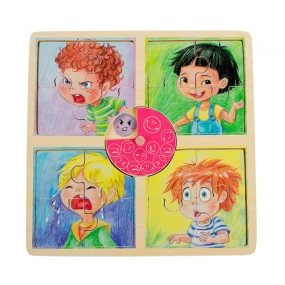 Pino drvena igračka Slagalica Emocije - Dečak