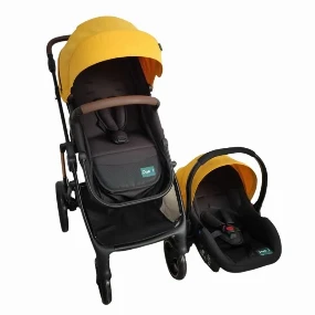 Puerri Oscar kolica za bebe 3u1 Yellow, 0m+