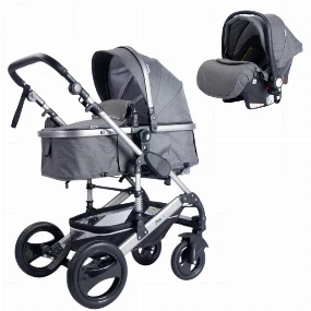 Puerri Passeggino kolica za bebe 3u1 Grey, 0m+