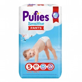 Pufies pelene za bebe Pants Sensitive Junior 5, 42 kom