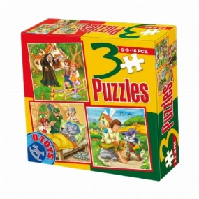 Puzzle za decu 3 Fairy Tales