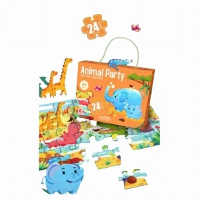 Puzzle za decu Životinjska Zabava 24 PCS