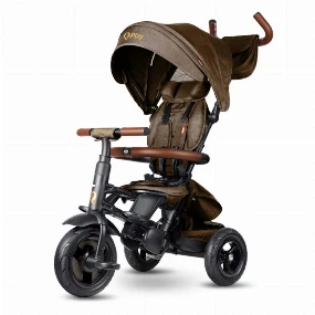 QPlay Rito Deluxe tricikl za decu Brown, 10m+