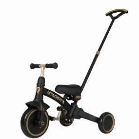 QPlay Stager tricikl za decu Black, 12m+