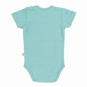 San-Tex bodi za bebe kratak rukav Tirkiz, 56-86