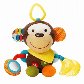 Skip Hop igračka za bebe sa glodalicom Monkey, 3m+