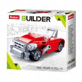 Sluban kocke Crveni Automobil, 41 kom