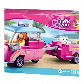 Sluban kocke za decu Automobil za kućne ljubimce, 116 kom