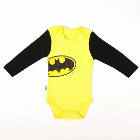 Stefan bodi za bebe Batman 22 žuti sa crnim rukavima, 56-92