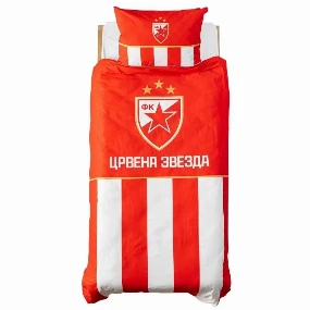 Stefan posteljina za krevet Crvena Zvezda, 140x200 cm