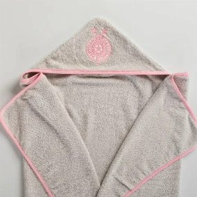 Stefan peškir za bebe sa kapuljačom Partizan Roze
