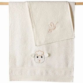 Stefan Textil peškir za bebe Set Ovčica Bela