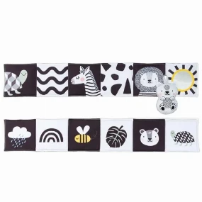 Taf Toys igračka za bebe Edukativna knjiga/ogradica Zebra