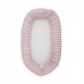 Textil gnezdo za bebe Piccolino, Roze