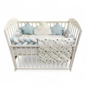 Textil komplet posteljina za krevetac Bambino Plavi, 120x60 cm