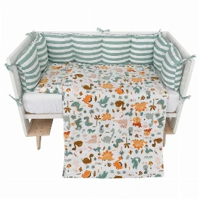 Textil komplet posteljina za krevetac Dino družina