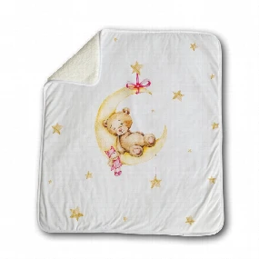 Textil prekrivač za bebe Sanjalica Roze, 80x90 cm