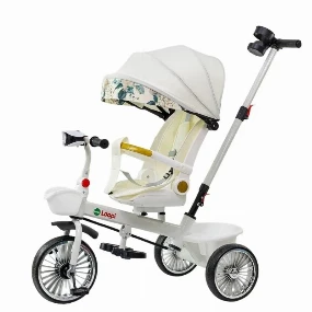 Tricikl za decu sa rotirajućem sedištem 4003 Bela