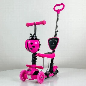 Trotinet za decu Bubamara 5u1, Ciklama