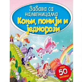 Vulkančić Zabava sa nalepnicama Konji, poniji i jednorozi