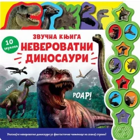 Vulkančić Zvučna knjiga za decu - Neverovatni dinosauri, 6m+