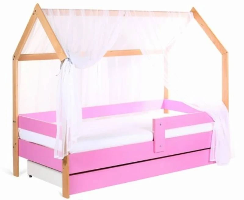 krevet u obliku kucice za devojcice roze